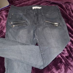 Torrid jeggings black w/ zippers